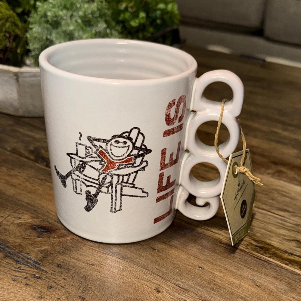 Life Is Good Coffee Cup Mug Large 18 oz Jake Adirondack Chair Be Relax Hallmark